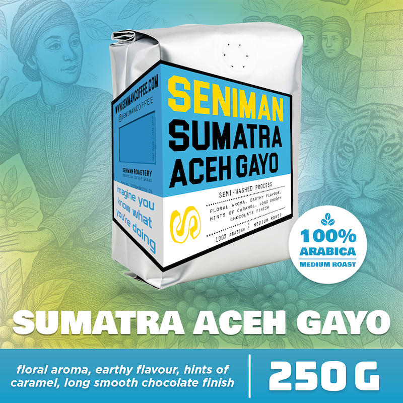 Indonesian Coffee Beans Sumatra Aceh Gayo 250gr