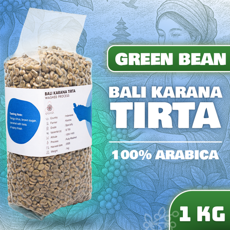 Green Bean Arabika Bali Karana Tirta-Fully Washed (Specialty) 1kg