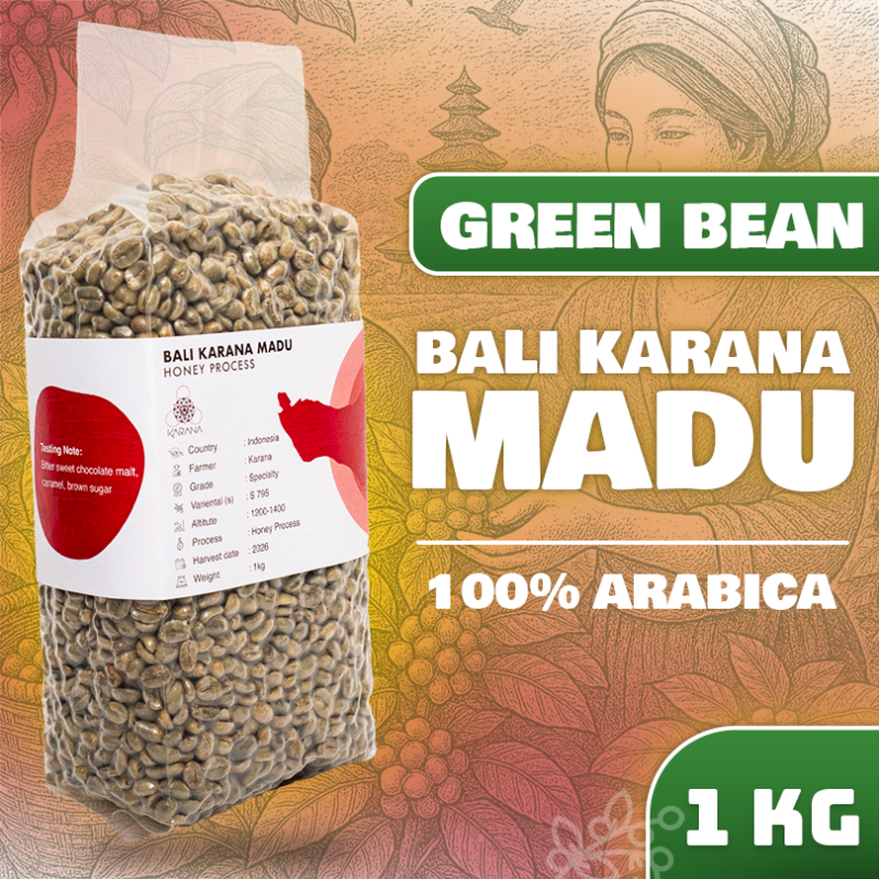 Green Bean Arabika Bali Karana Madu - Honey Process (Specialty) 1kg