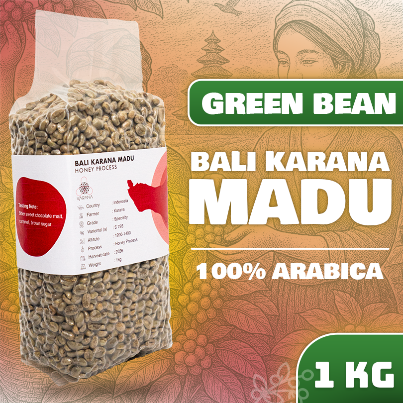 Green Bean Arabika Bali Karana Madu - Honey Process (Specialty) 1kg