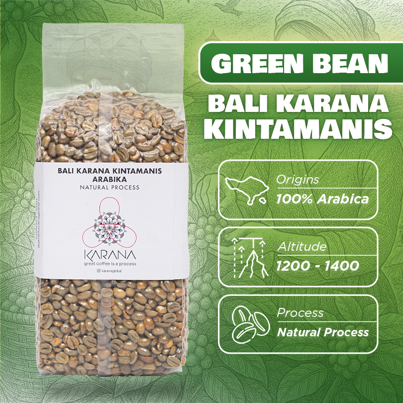 Green Bean Arabika Bali Karana Kintamani - Natural Process (Specialty) 1kg - Image 2