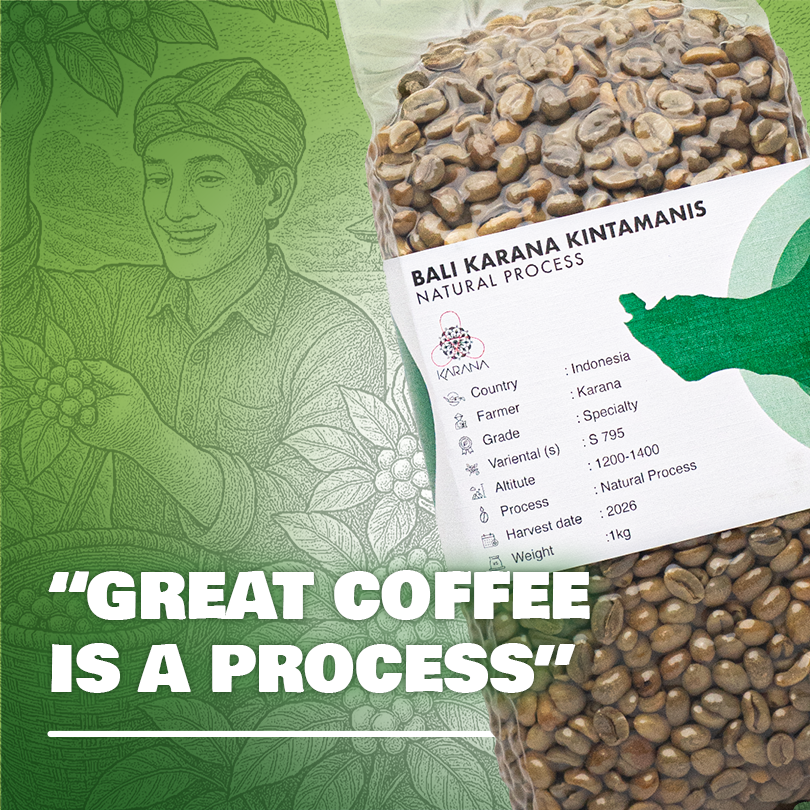 Green Bean Arabika Bali Karana Kintamani - Natural Process (Specialty) 1kg - Image 3