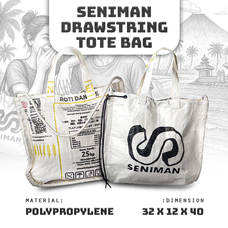 Seniman Tote Bag Drawstring