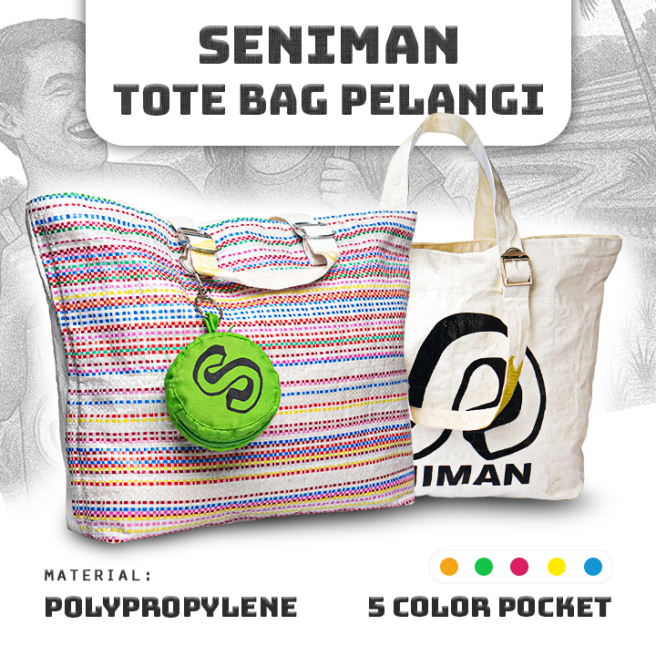 Seniman Tote Bag Pelangi